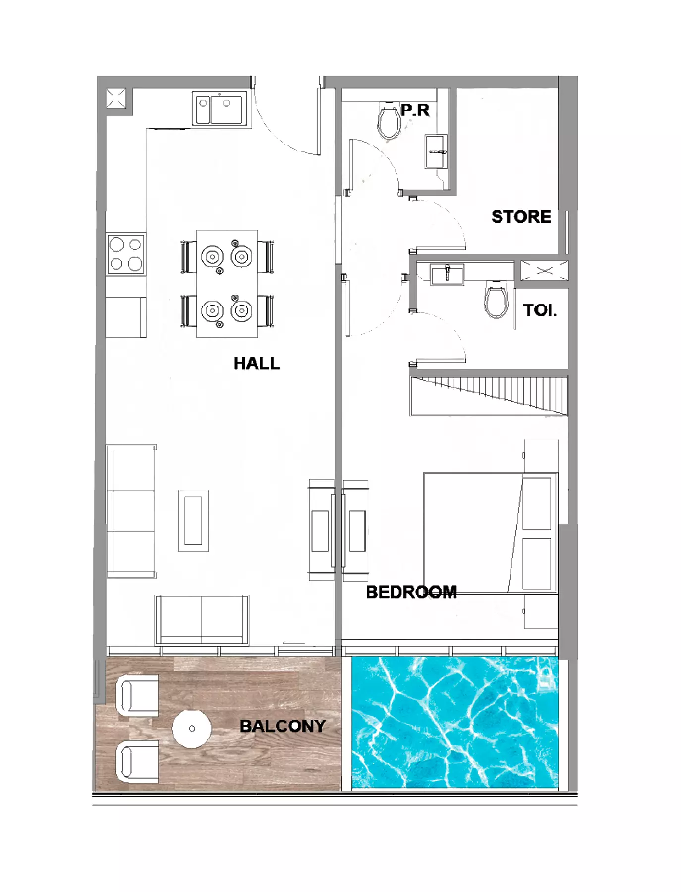 typeSize floor plan for Peace Lagoons Phase 2 by Peace Homes Group