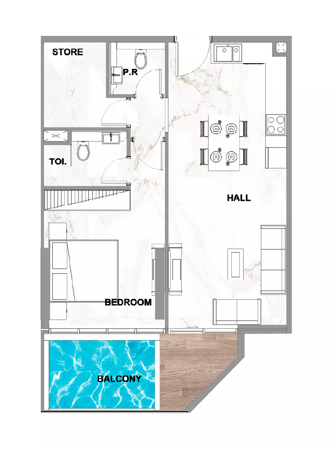 typeSize floor plan for Peace Lagoons Phase 2 by Peace Homes Group