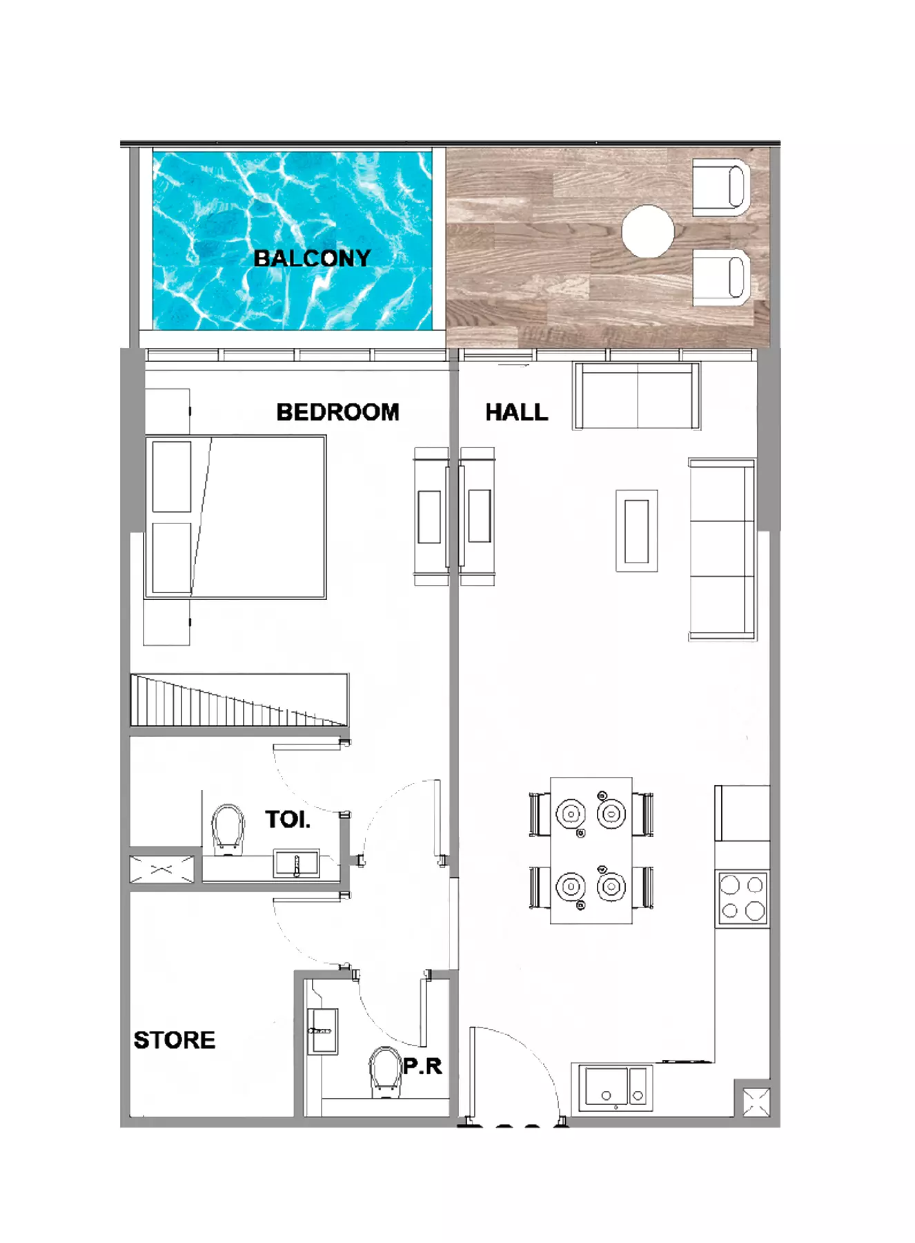 typeSize floor plan for Peace Lagoons Phase 2 by Peace Homes Group