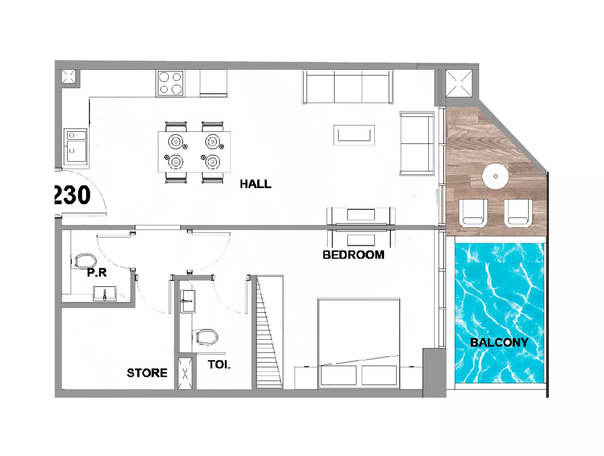 typeSize floor plan for Peace Lagoons Phase 2 by Peace Homes Group