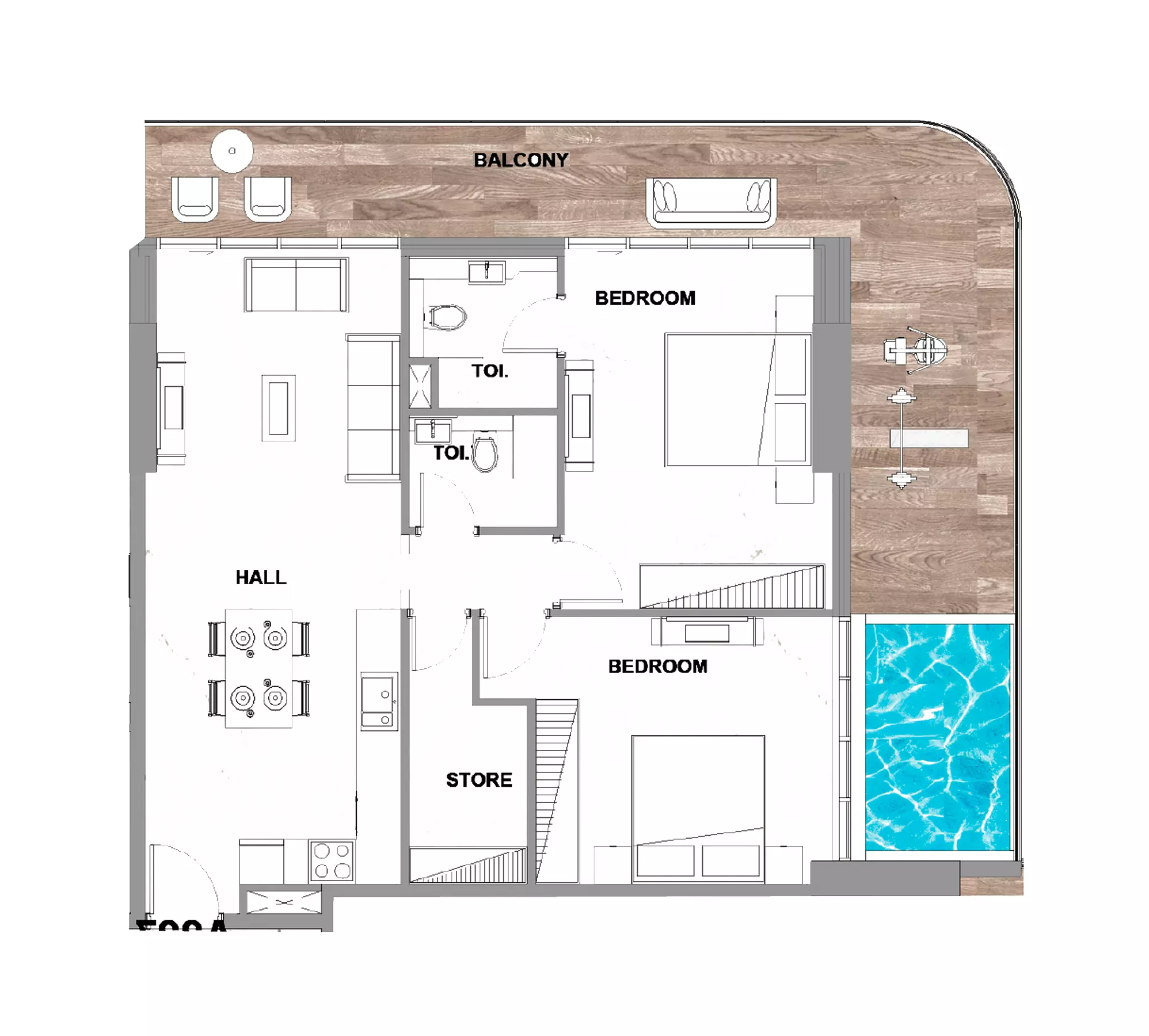typeSize floor plan for Peace Lagoons Phase 2 by Peace Homes Group