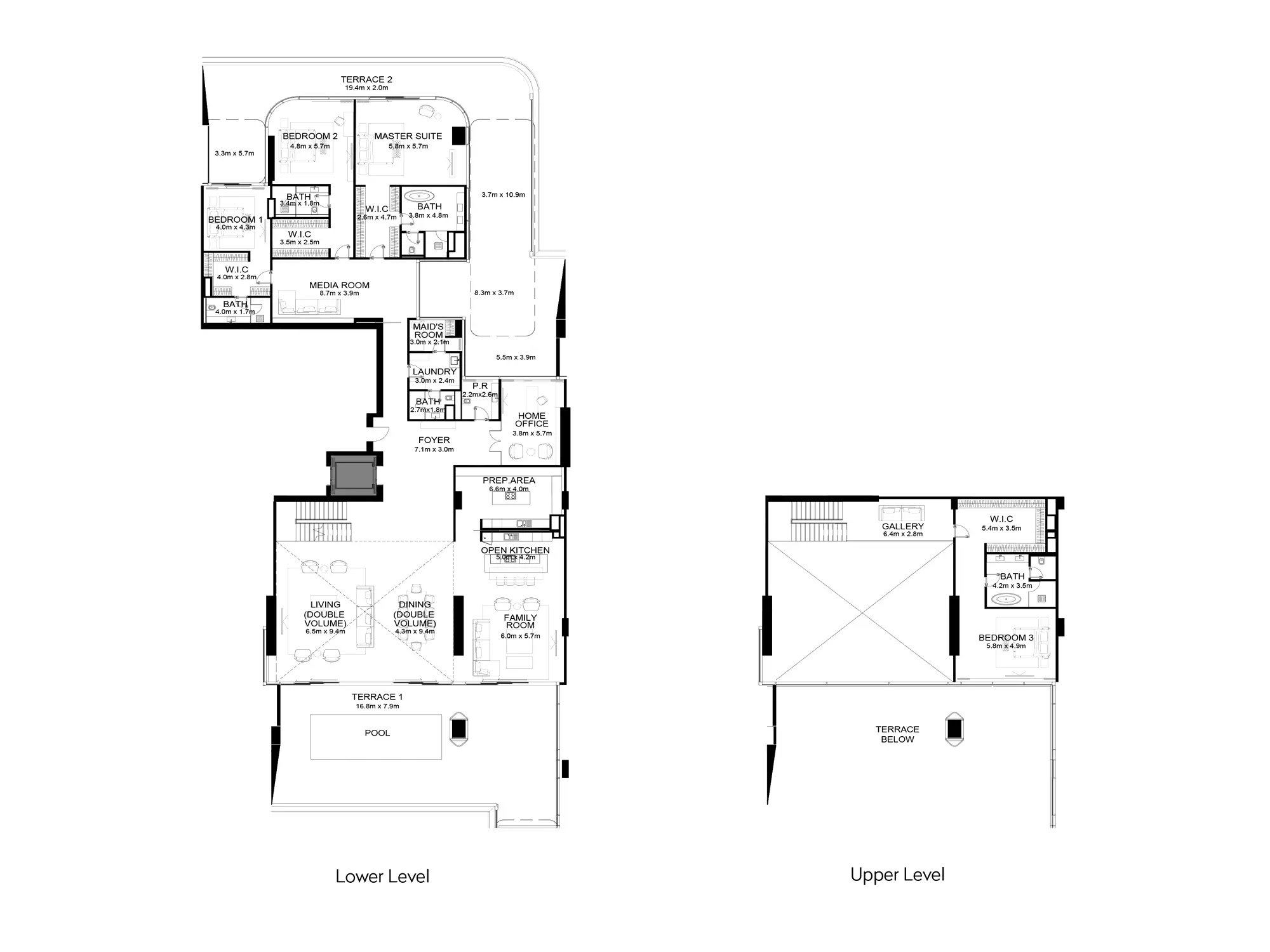 typeSize floor plan for Raffles Residences & Penthouses