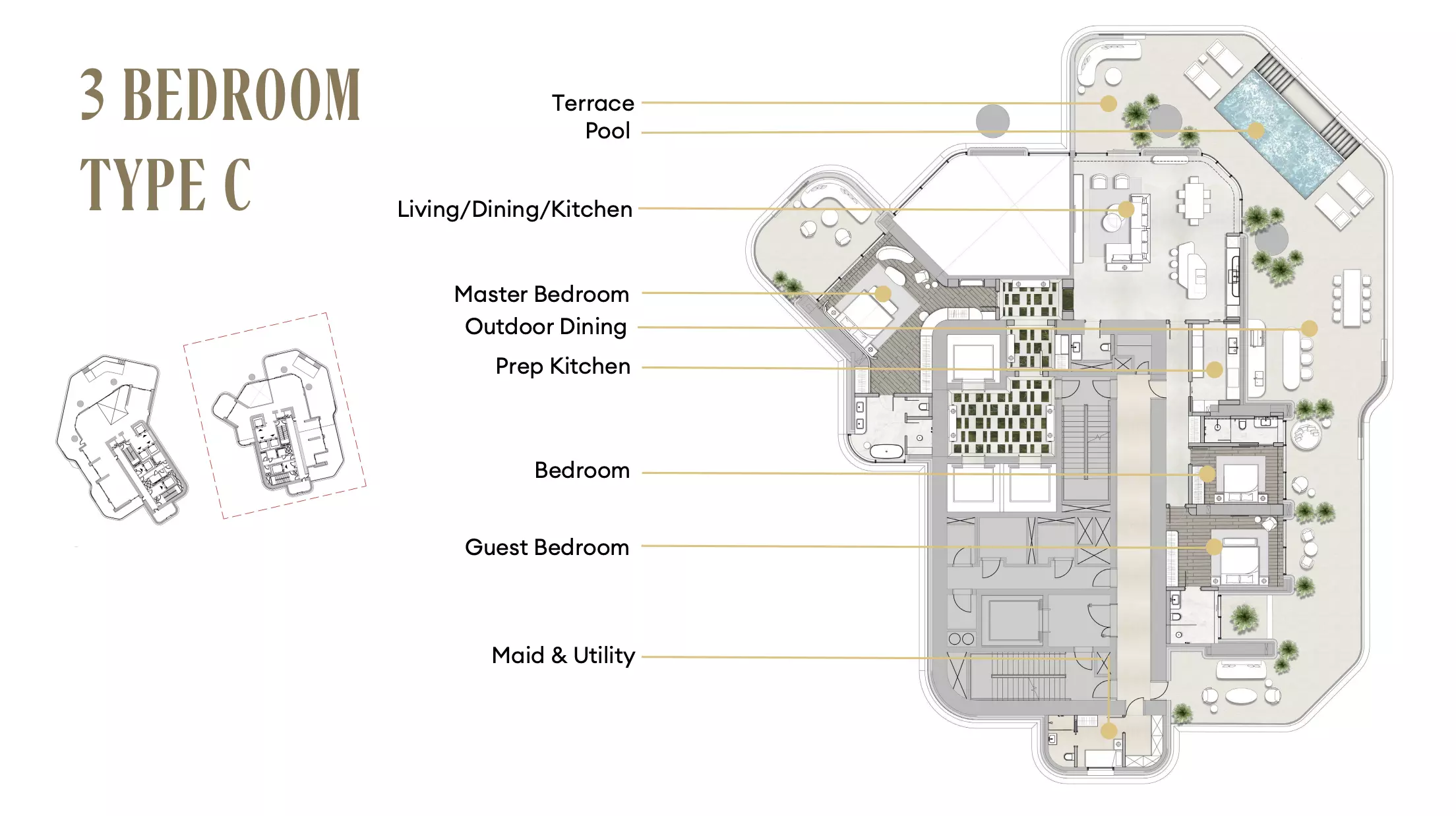typeSize floor plan for Regent Residences