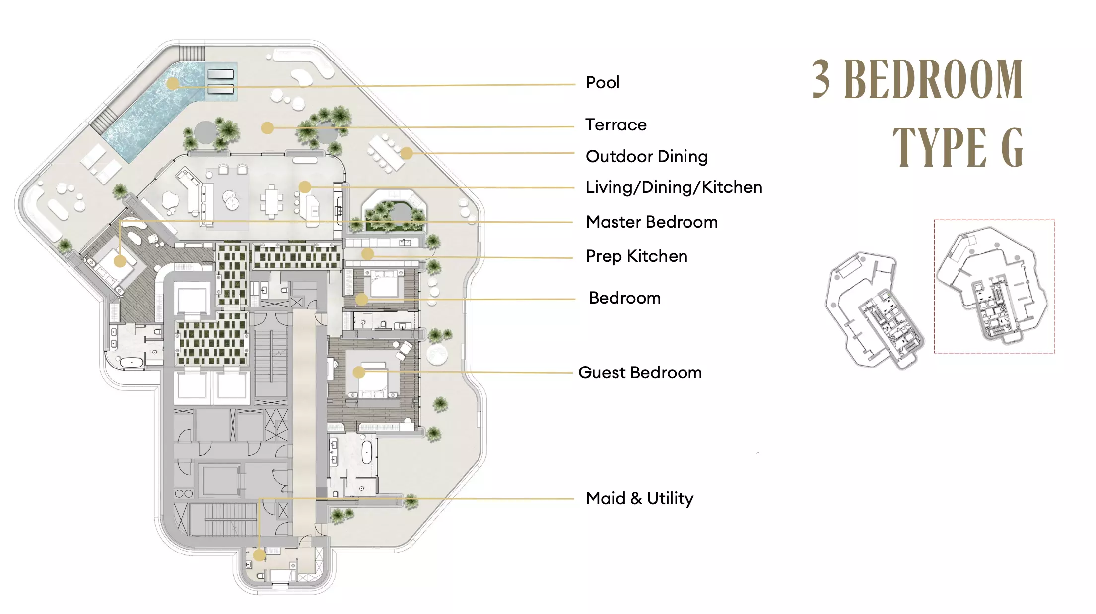 typeSize floor plan for Regent Residences