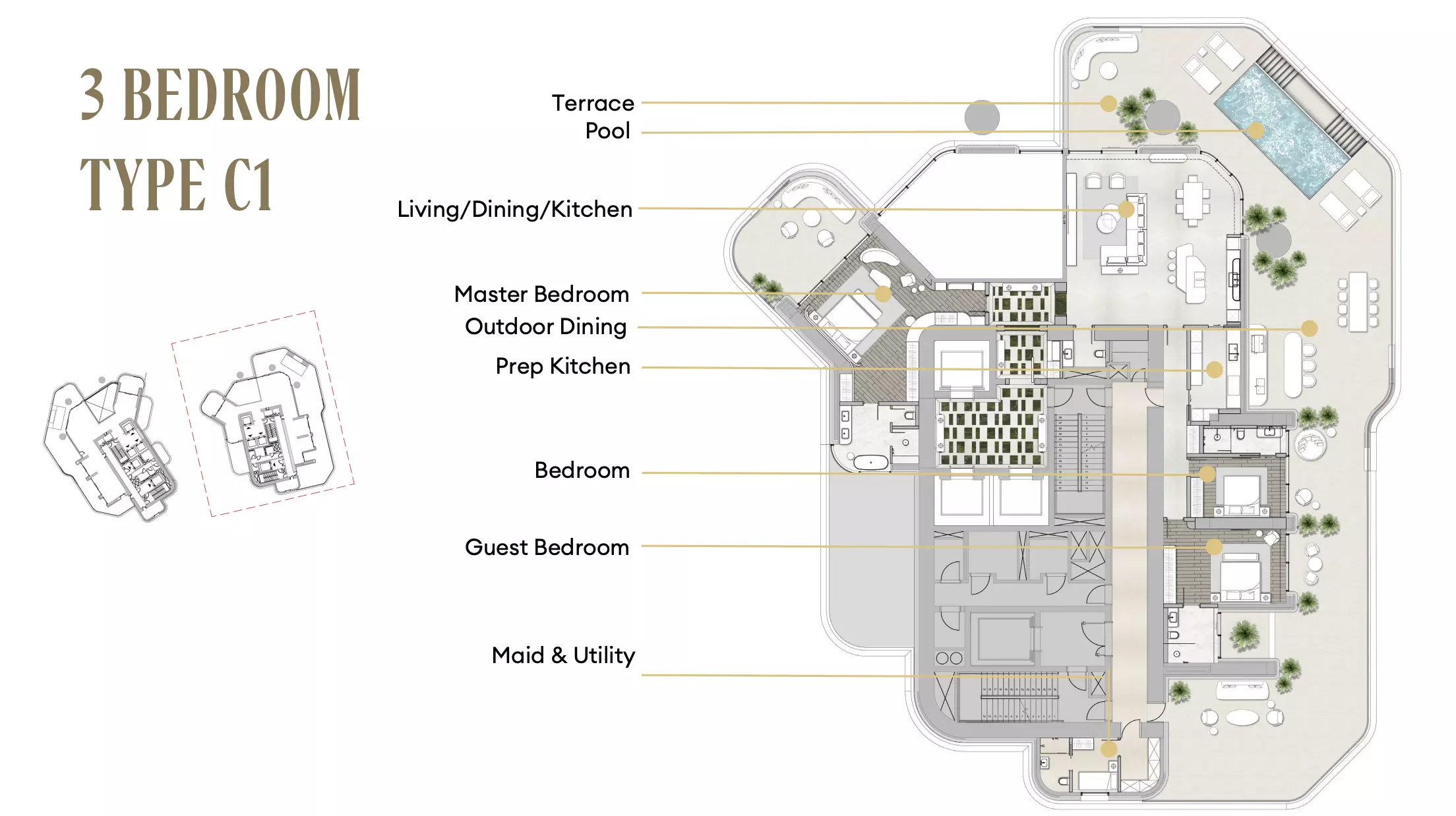 typeSize floor plan for Regent Residences