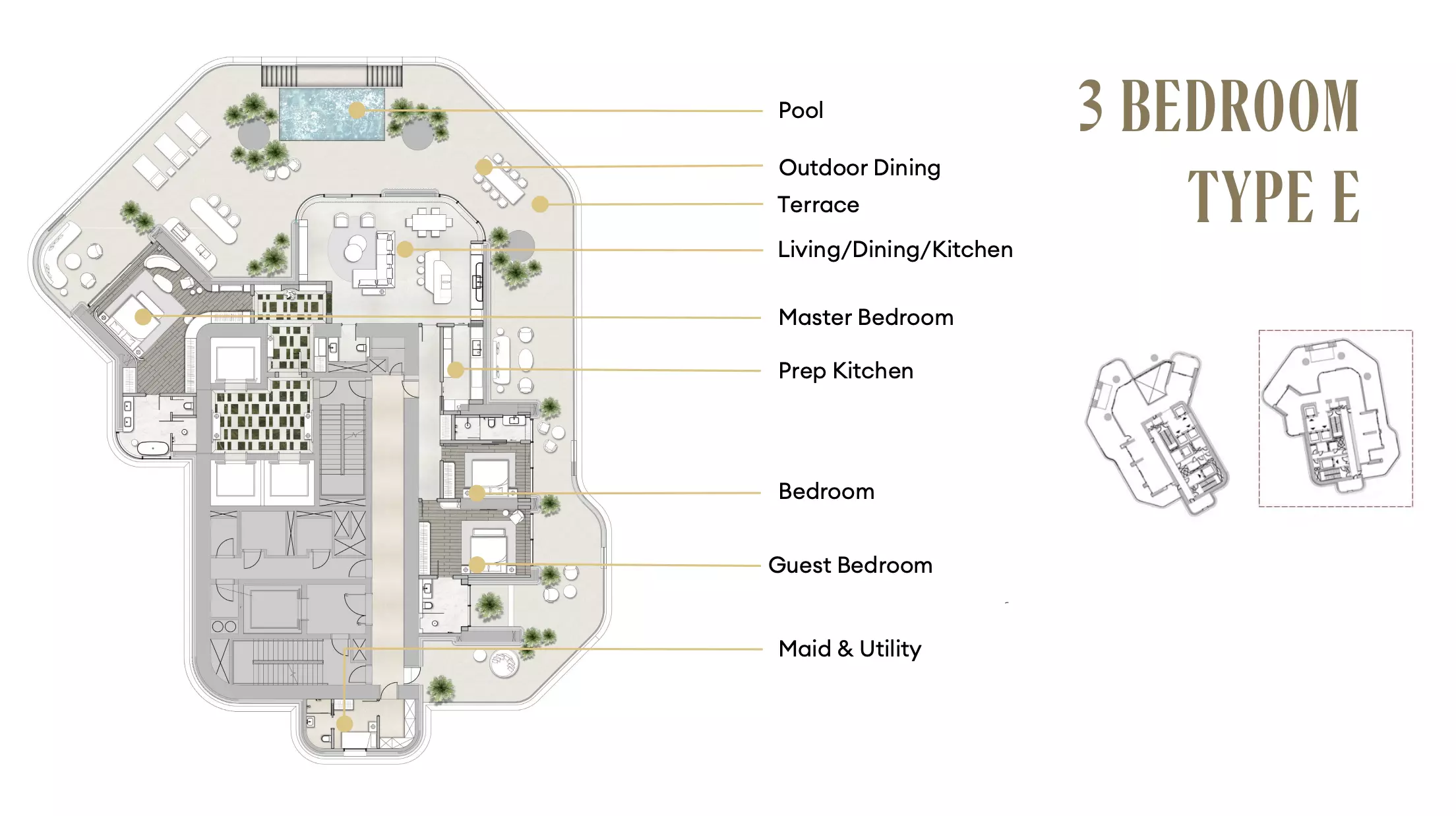 typeSize floor plan for Regent Residences