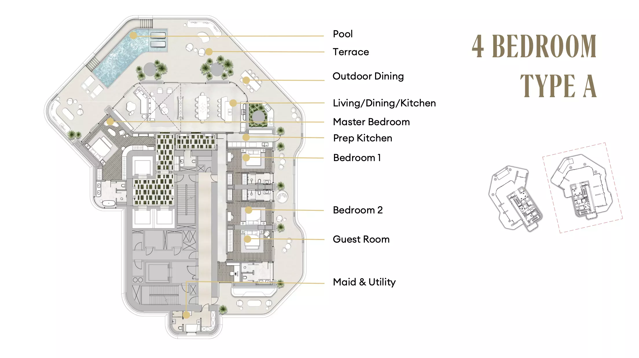 typeSize floor plan for Regent Residences