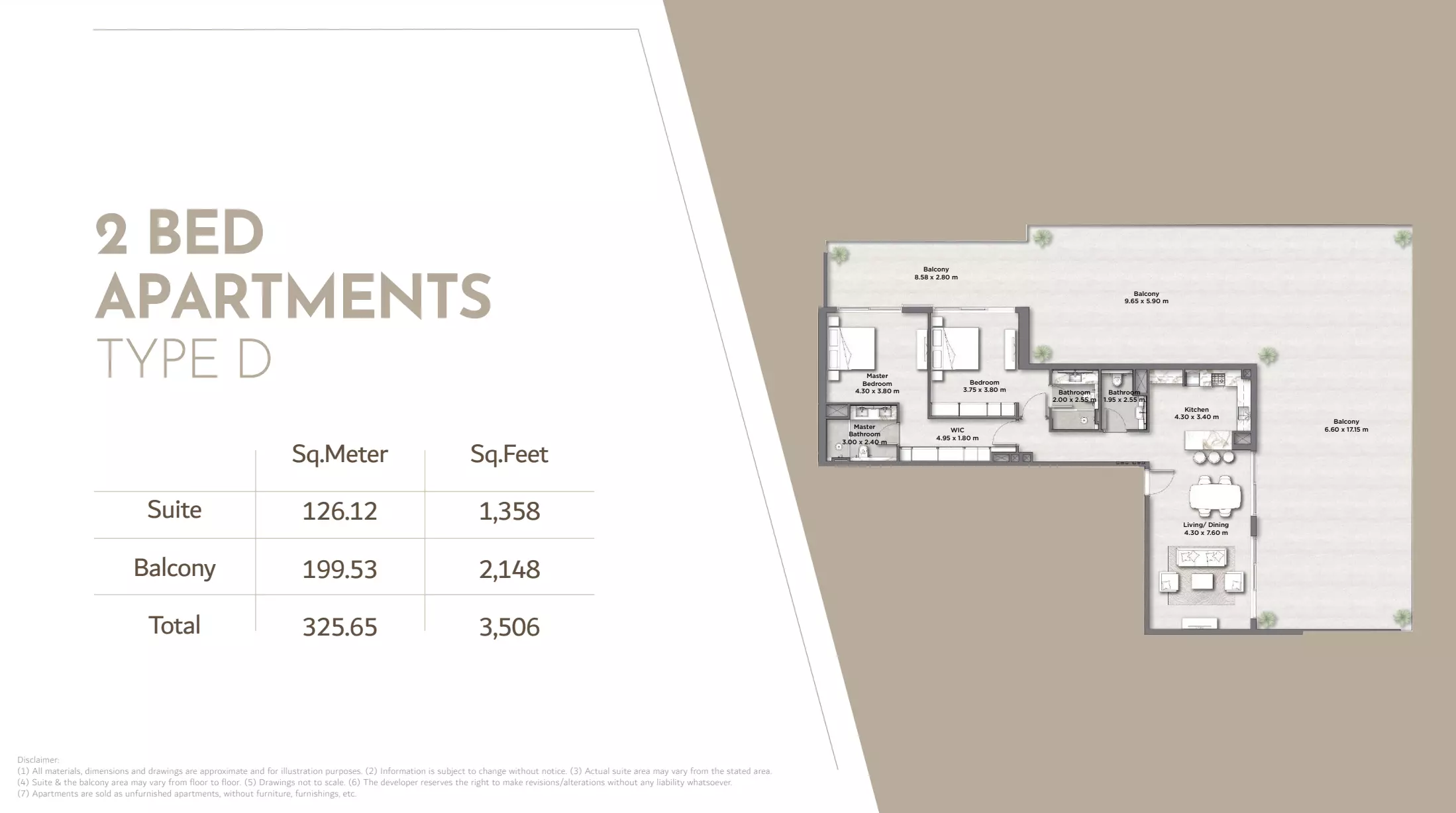 typeSize floor plan for Riviera Lodge Residences