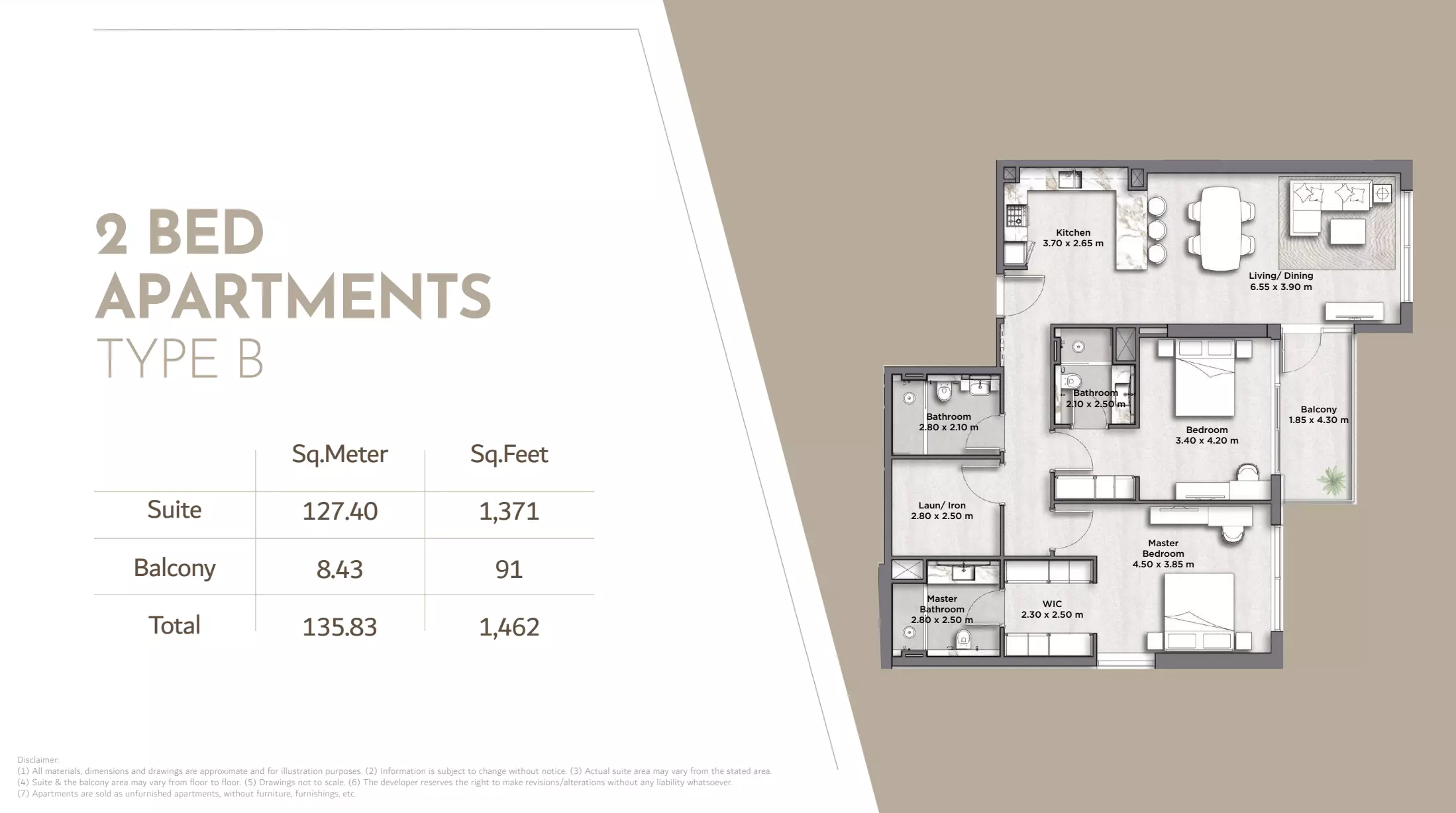 typeSize floor plan for Riviera Lodge Residences
