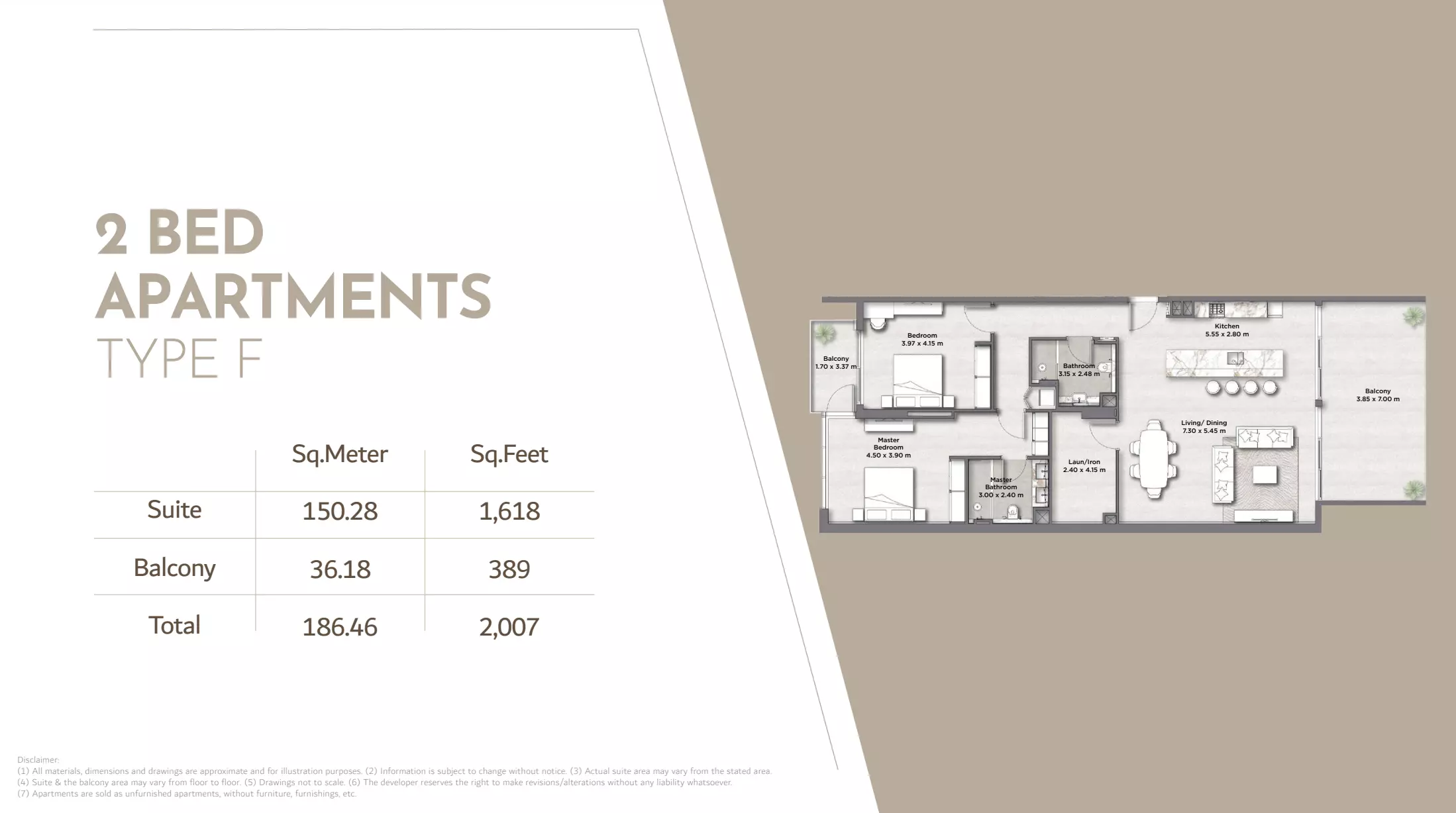 typeSize floor plan for Riviera Lodge Residences