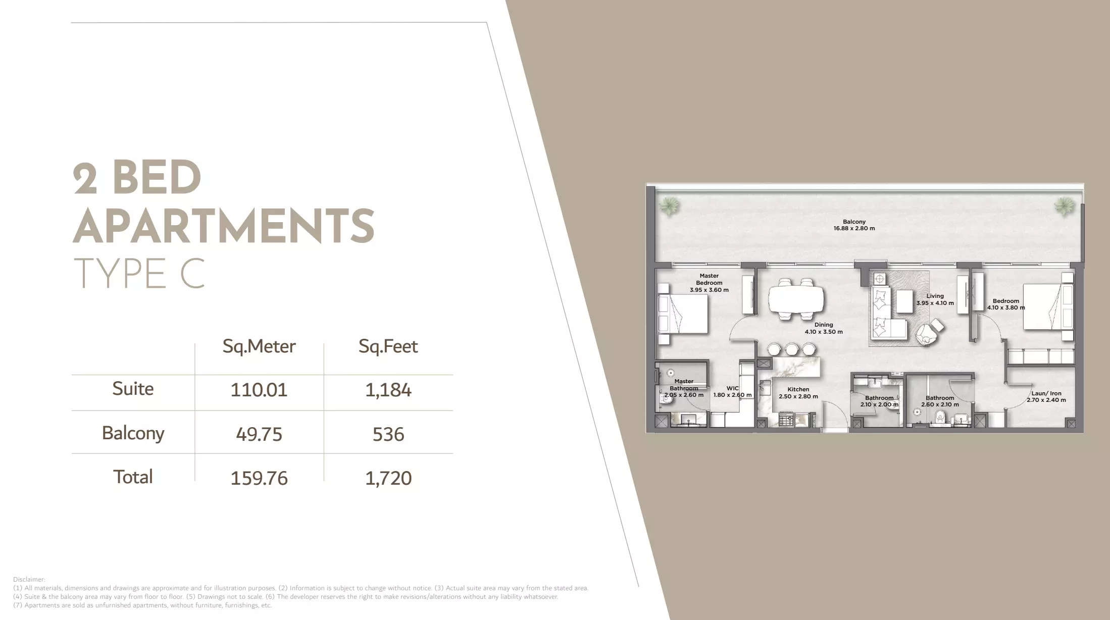 typeSize floor plan for Riviera Lodge Residences
