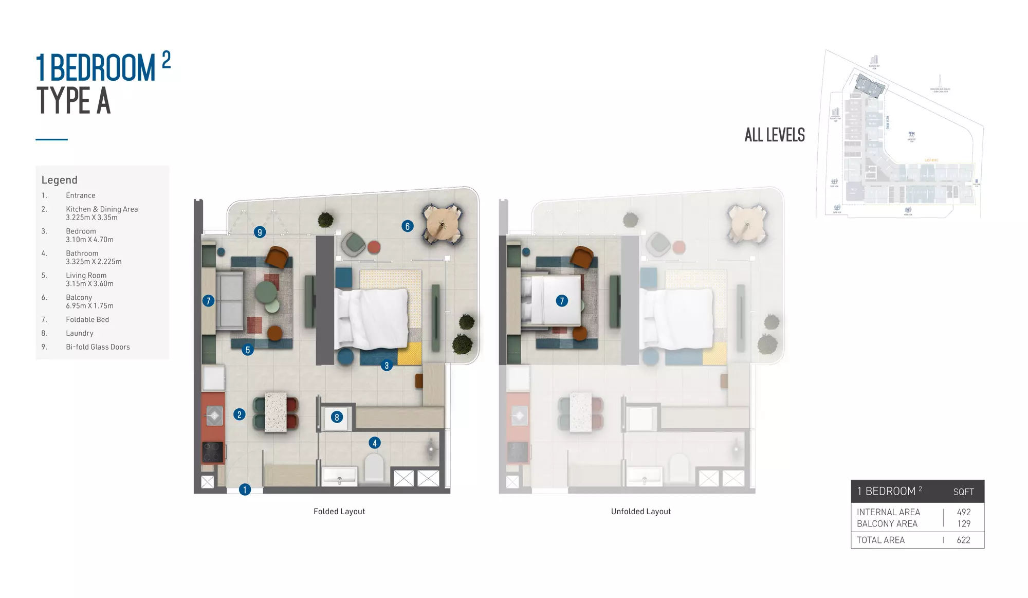 typeSize floor plan for Rove Home Marasi Drive By IRTH