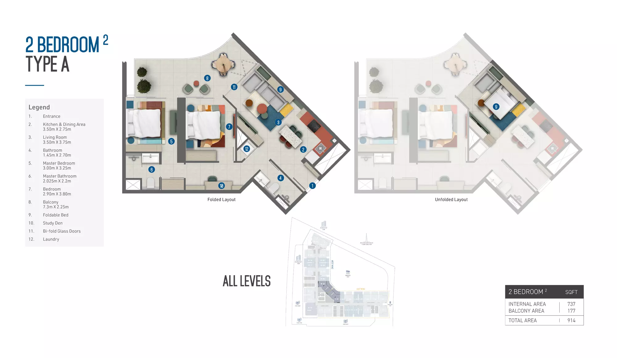 typeSize floor plan for Rove Home Marasi Drive By IRTH