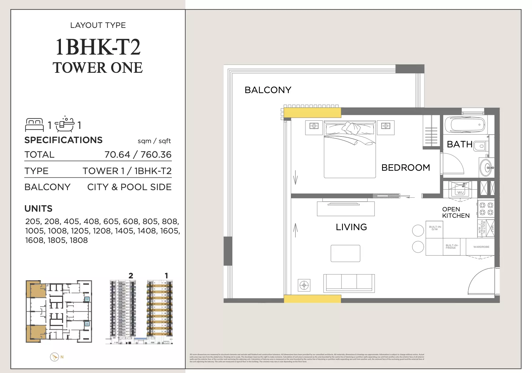 typeSize floor plan for Royal Regency Suites