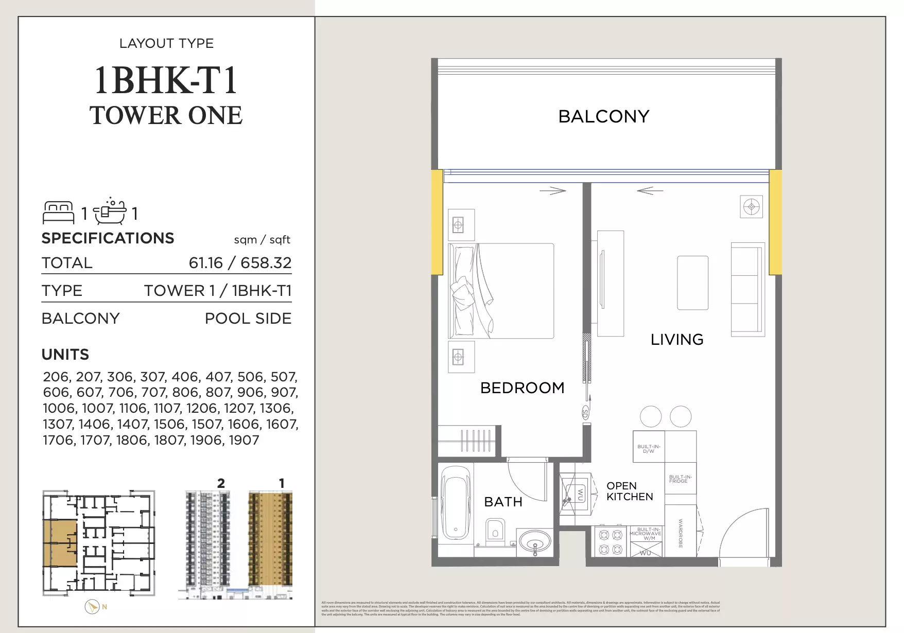 typeSize floor plan for Royal Regency Suites