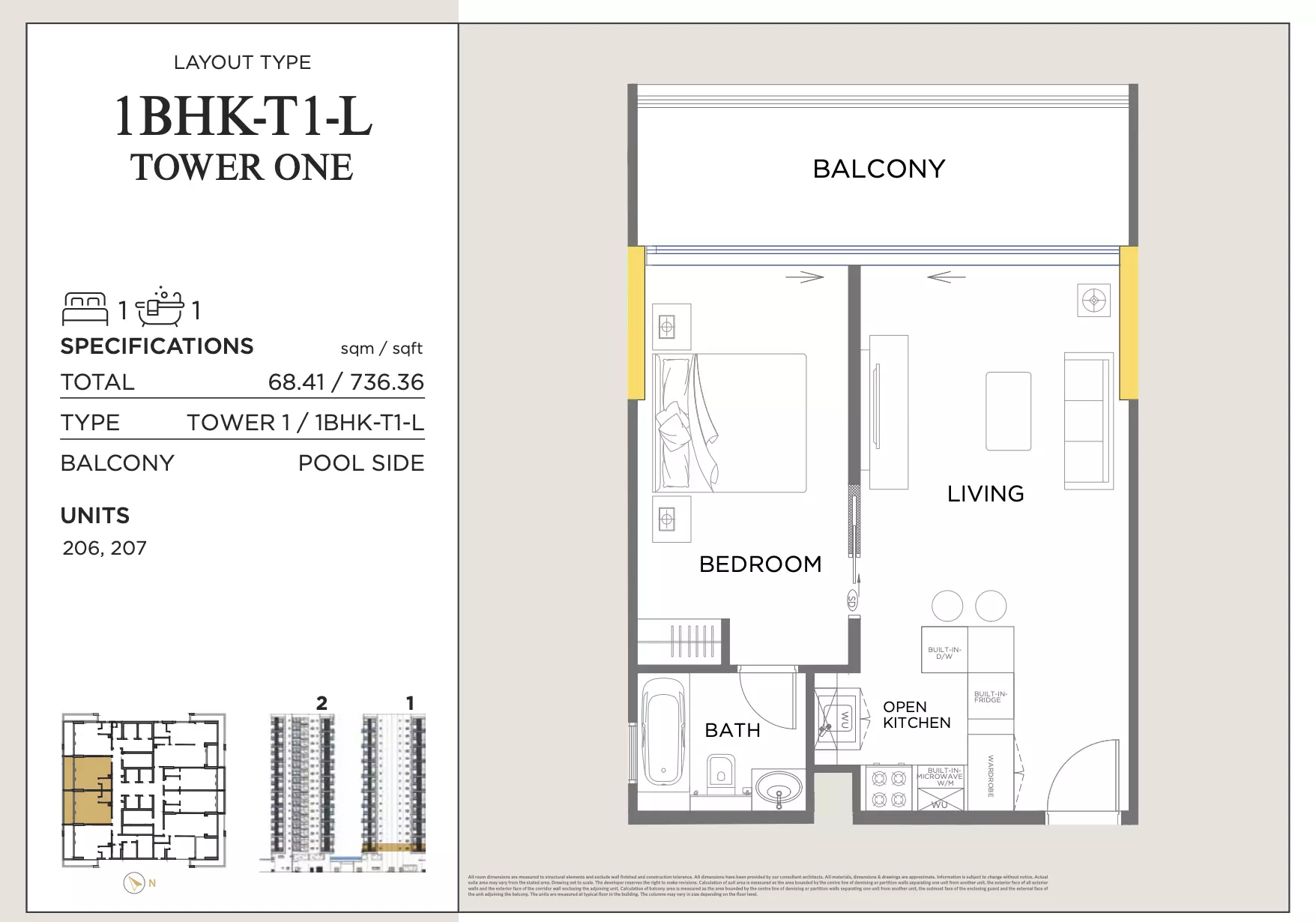 typeSize floor plan for Royal Regency Suites