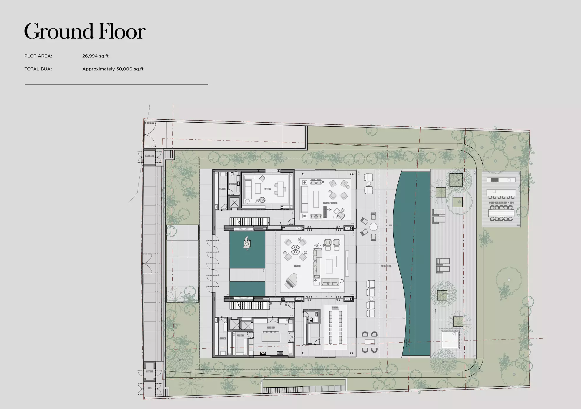 typeSize floor plan for Sea Mirror