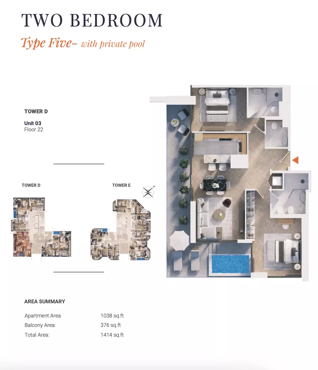 typeSize floor plan for Solena Orchard Place