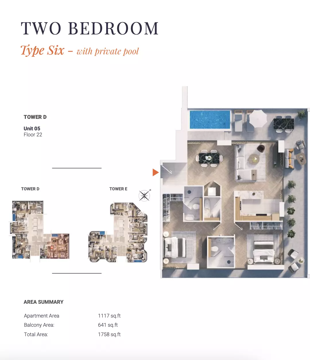 typeSize floor plan for Solena Orchard Place