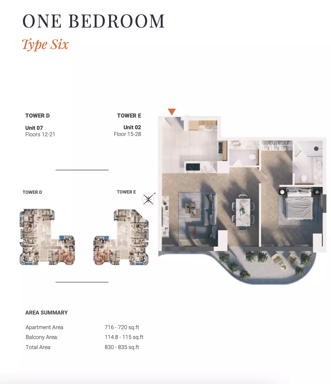 typeSize floor plan for Solena Orchard Place