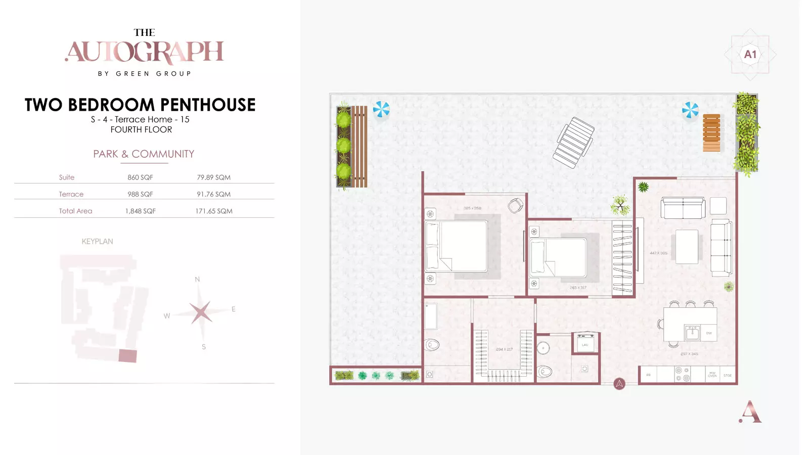 typeSize floor plan for The Autograph