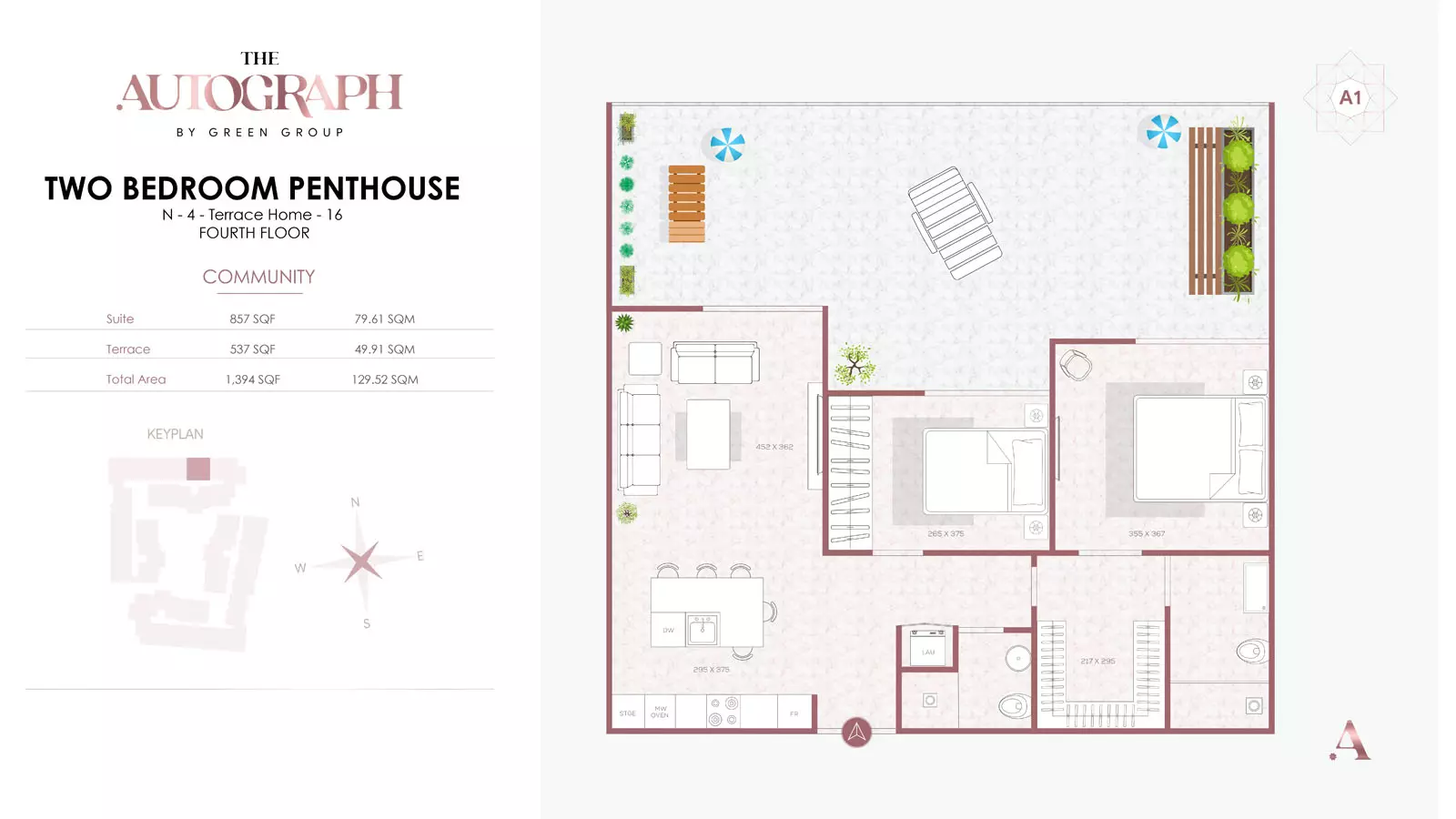 typeSize floor plan for The Autograph