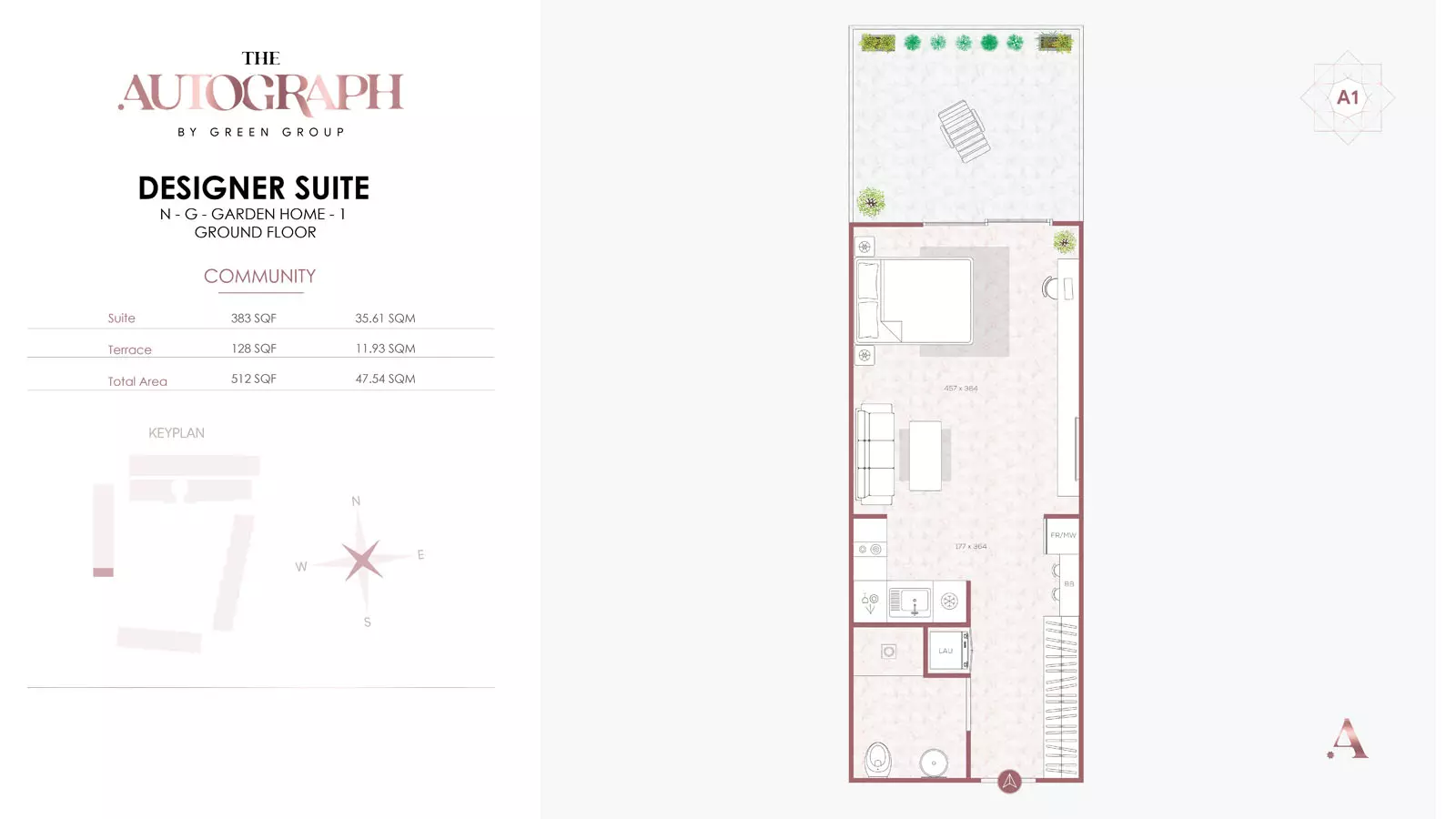 typeSize floor plan for The Autograph