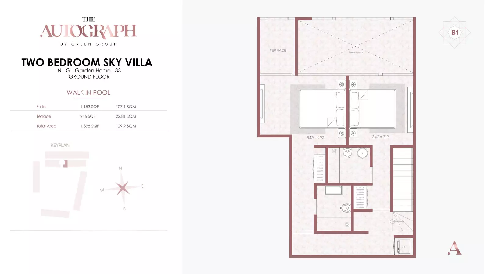 typeSize floor plan for The Autograph