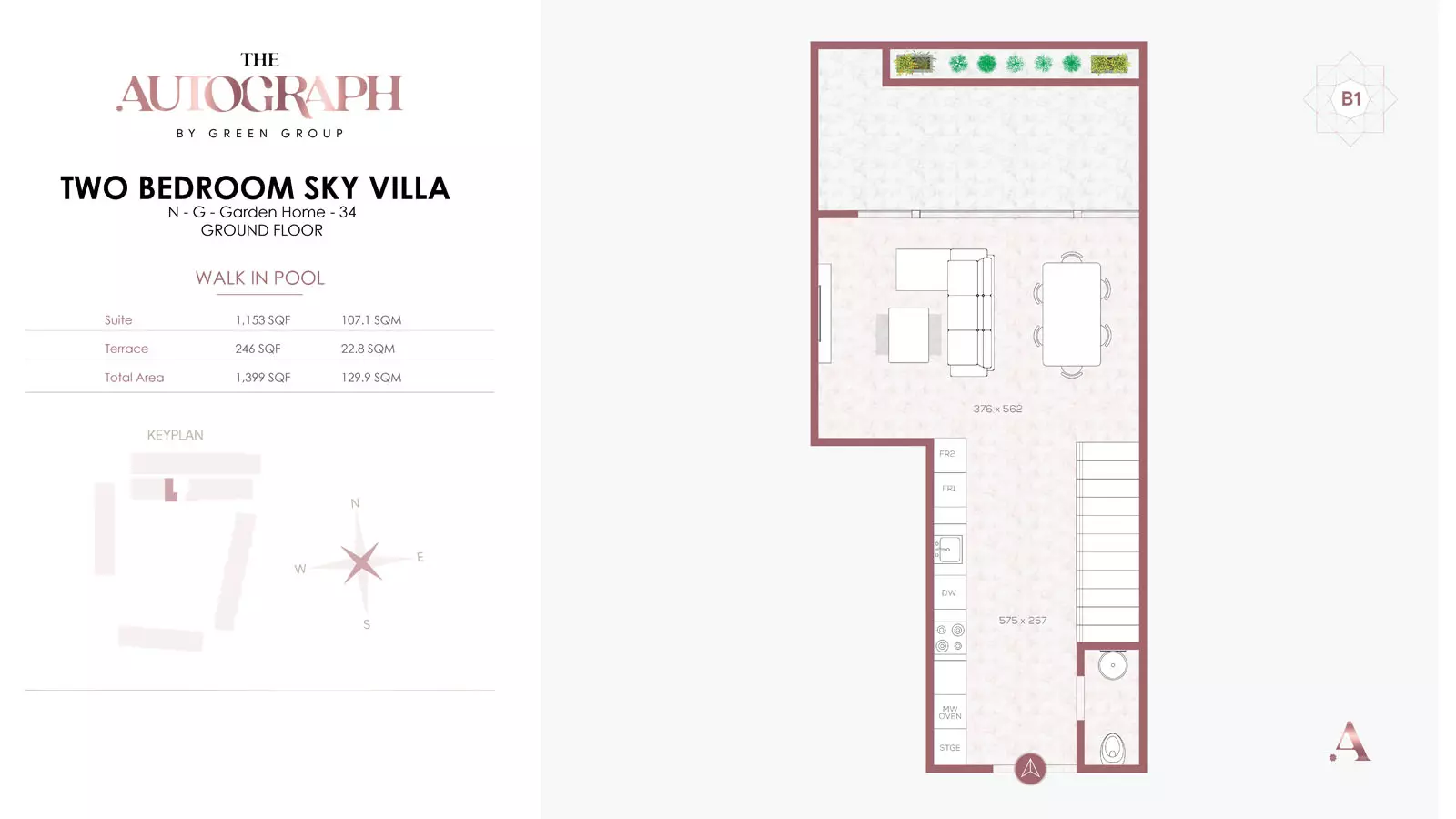 typeSize floor plan for The Autograph