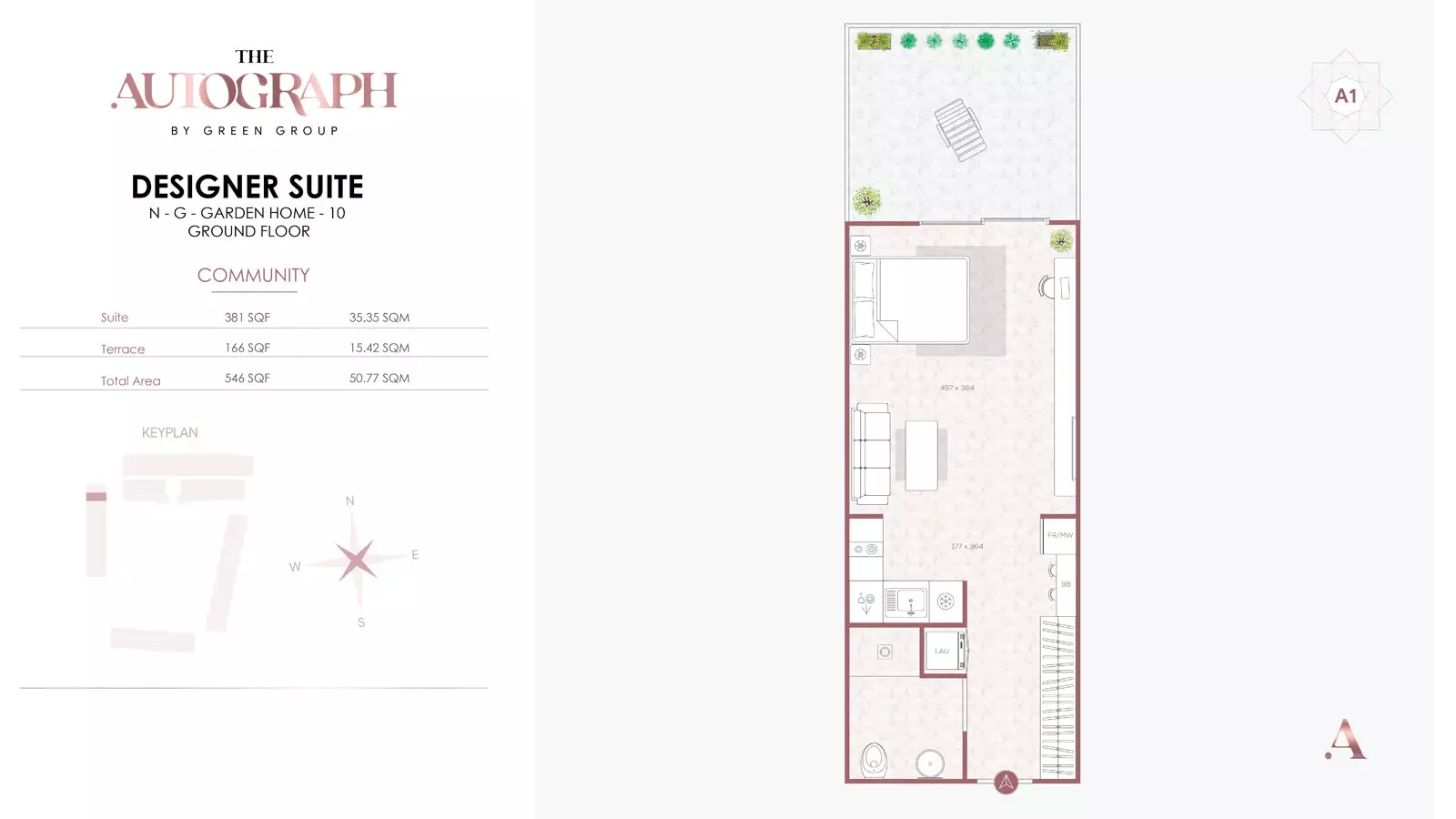 typeSize floor plan for The Autograph