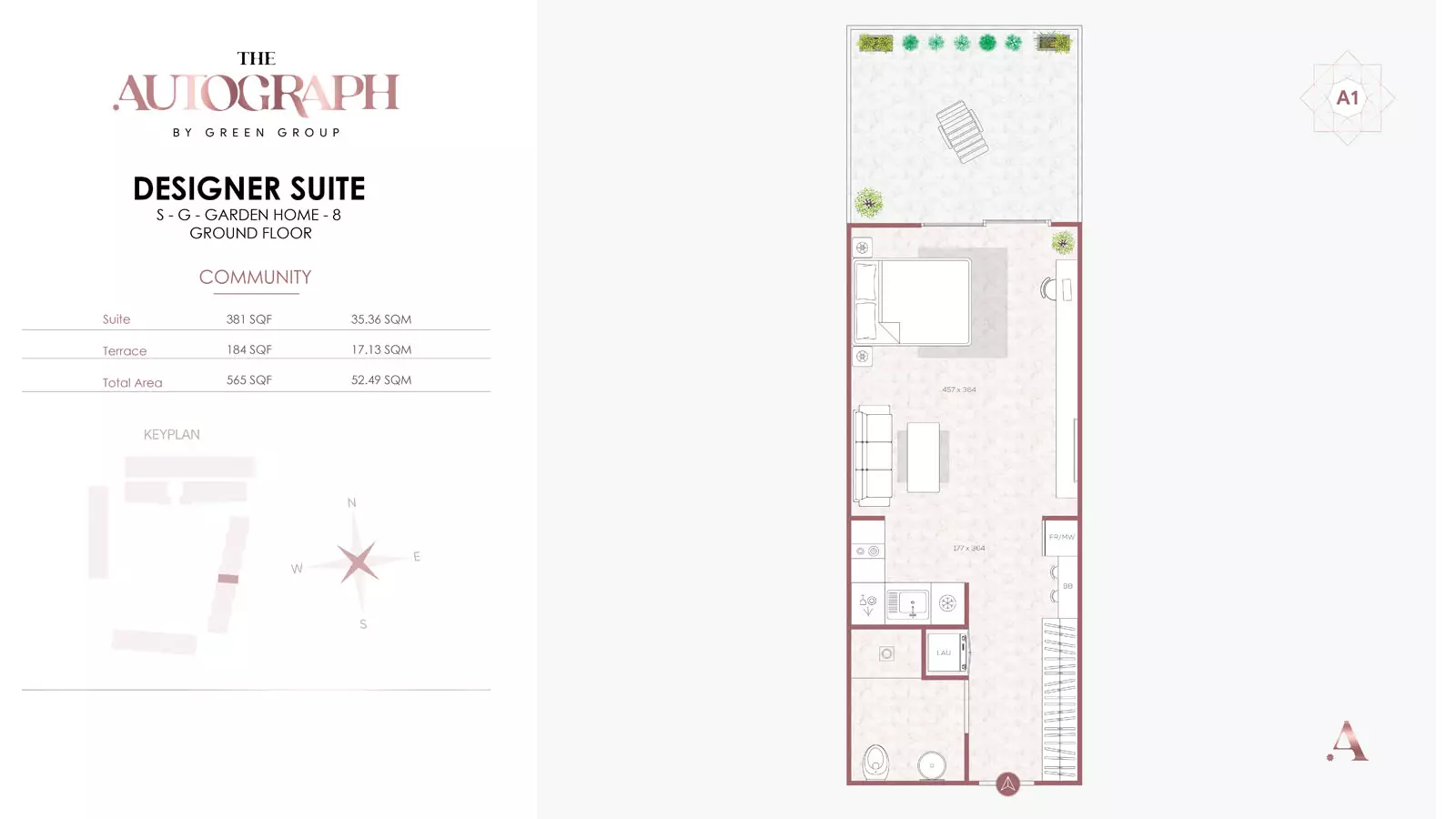 typeSize floor plan for The Autograph