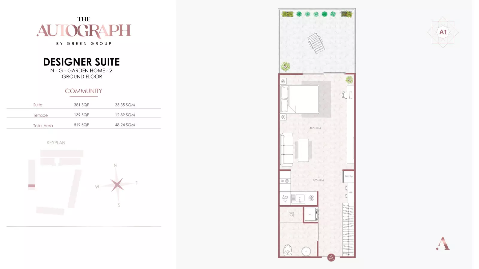 typeSize floor plan for The Autograph