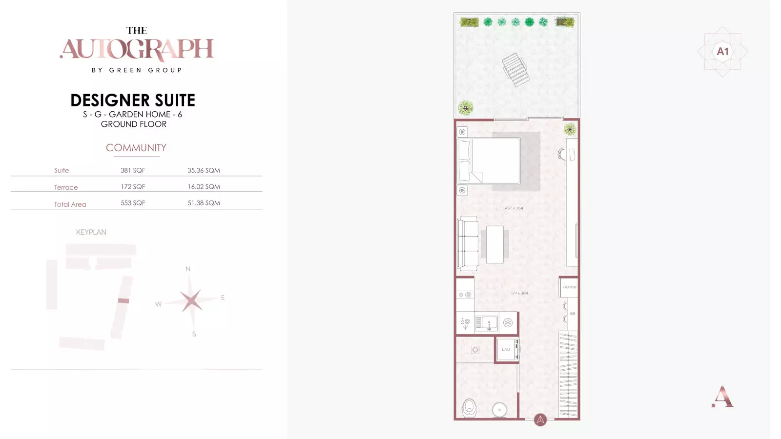 typeSize floor plan for The Autograph