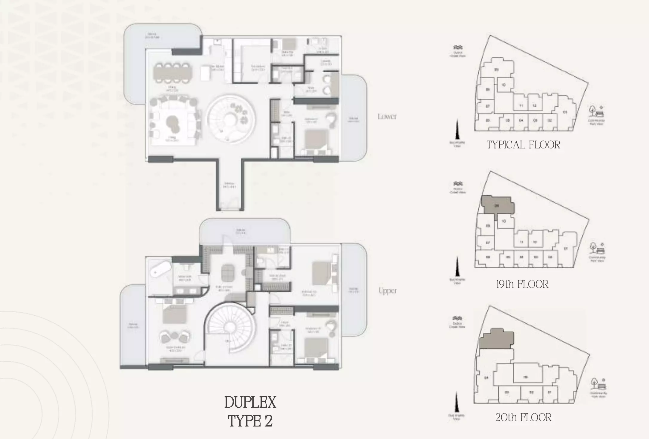 typeSize floor plan for The Caden