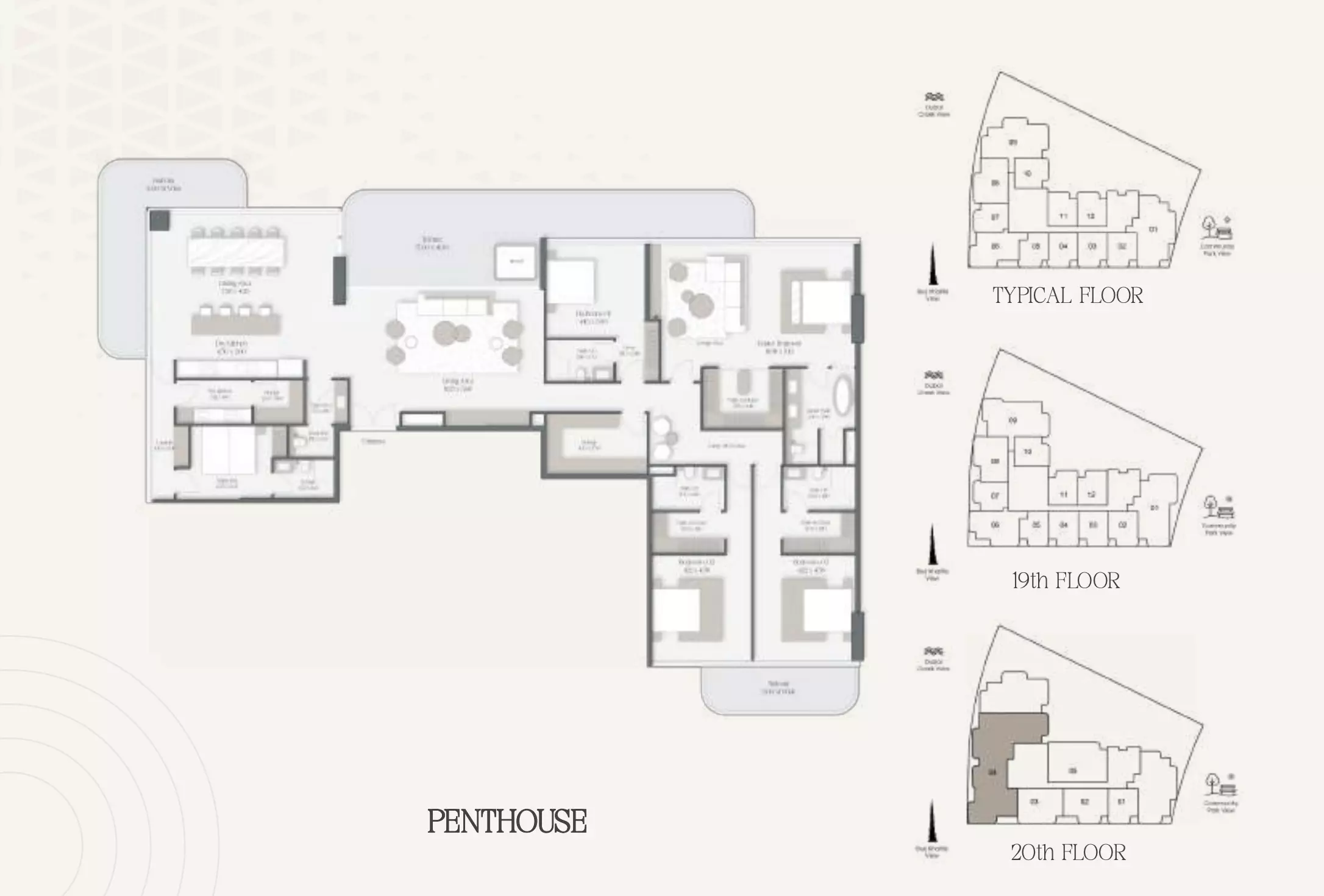 typeSize floor plan for The Caden