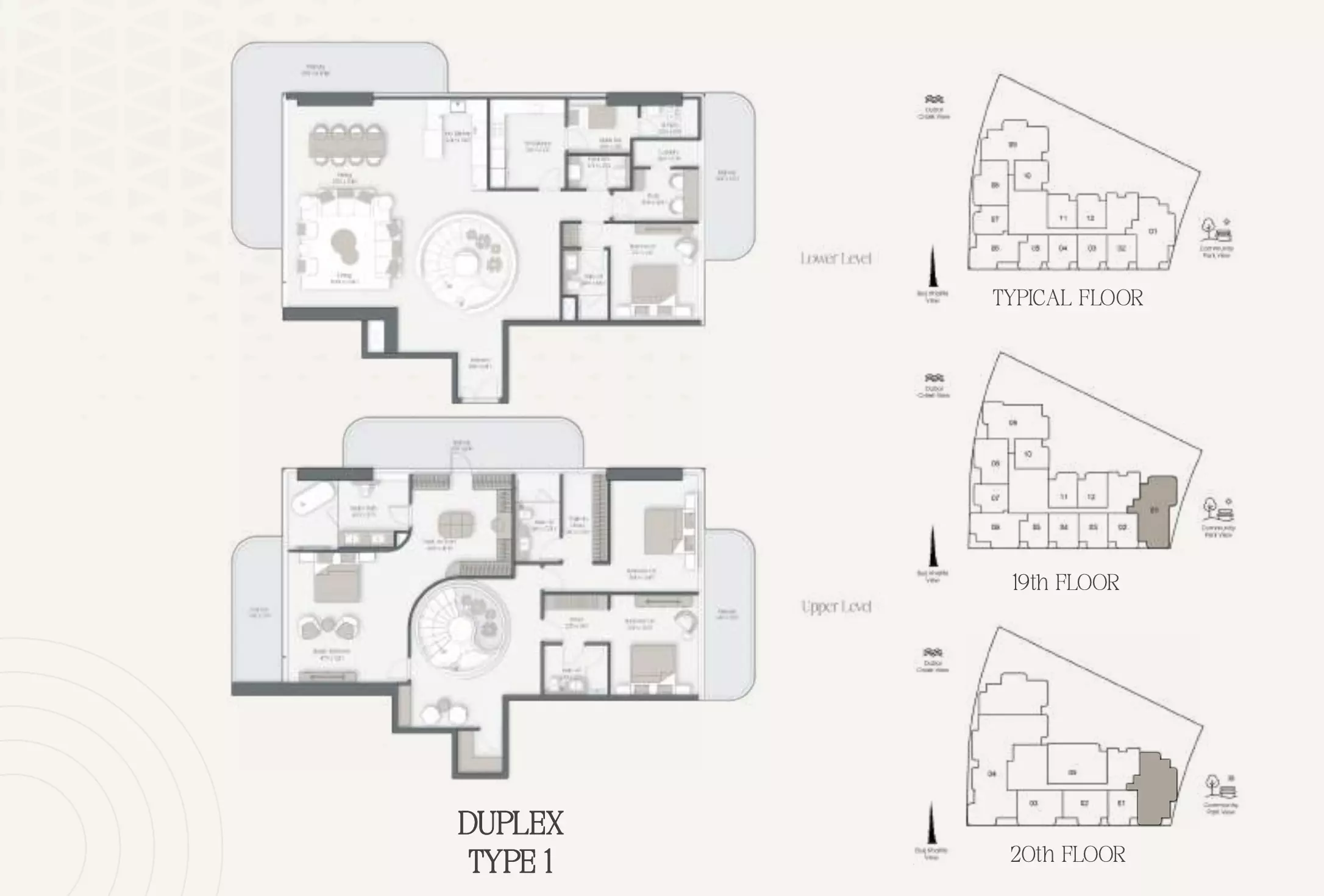 typeSize floor plan for The Caden