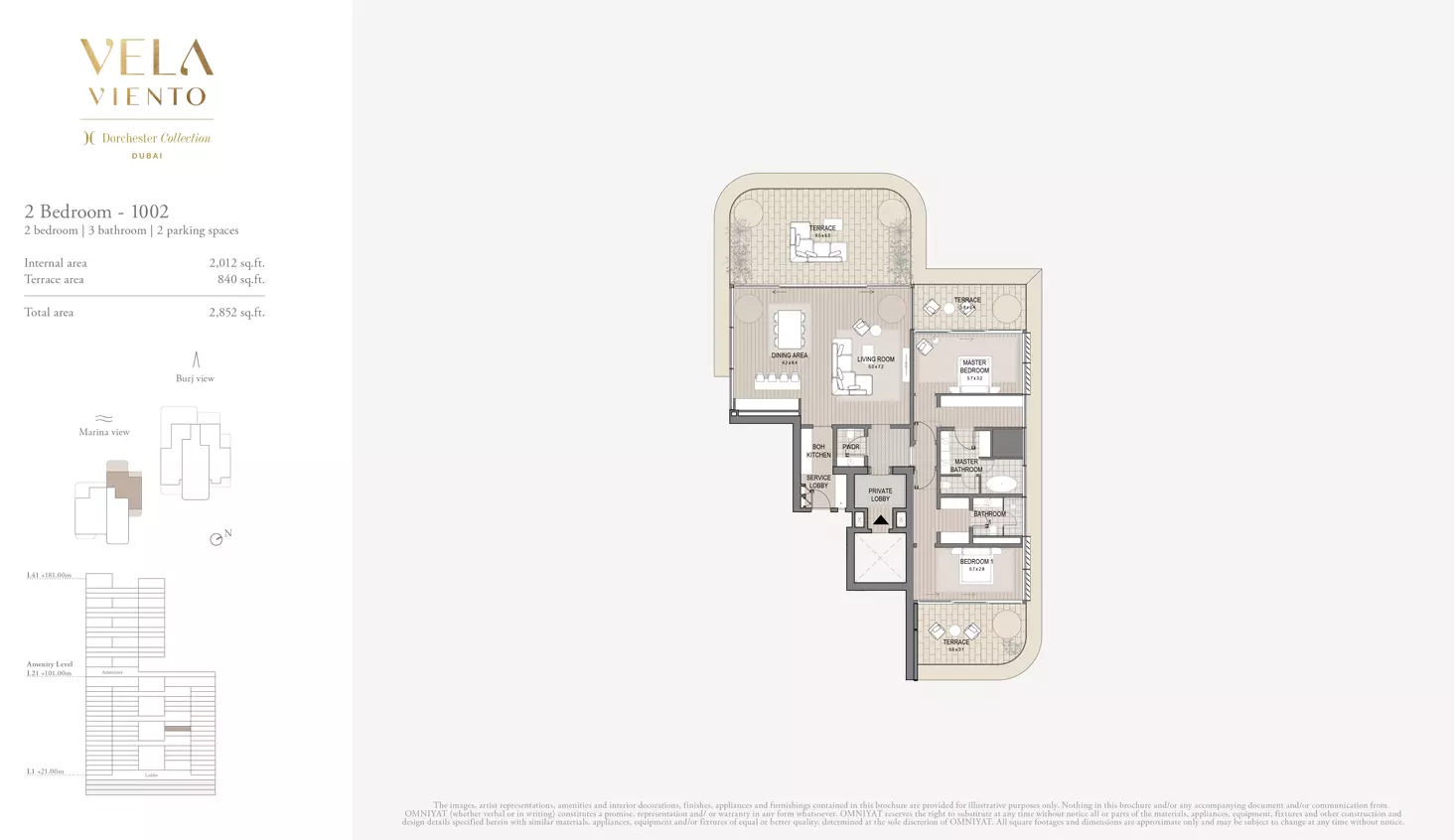 typeSize floor plan for Vela Viento