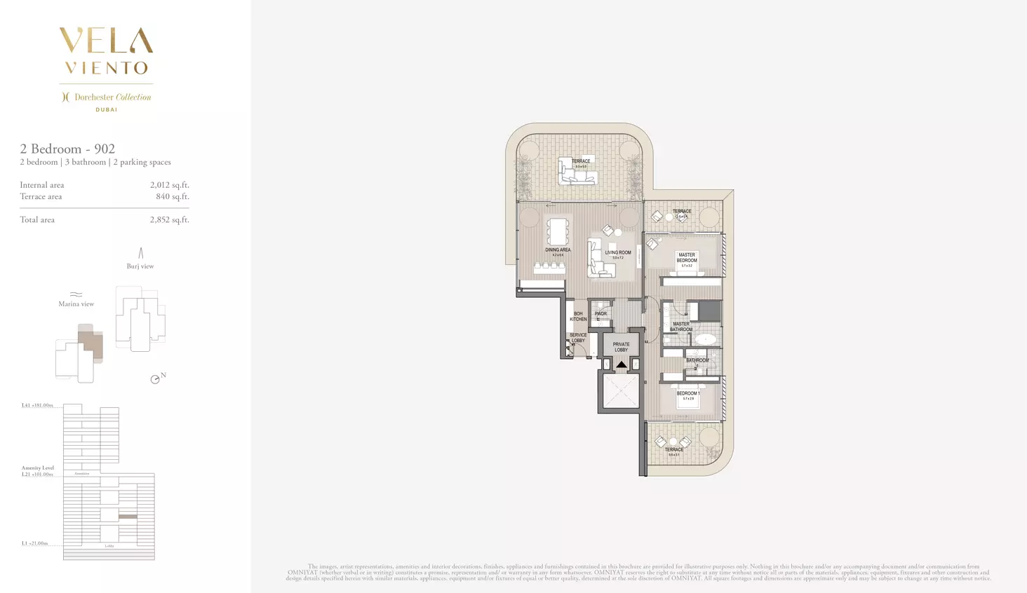 typeSize floor plan for Vela Viento