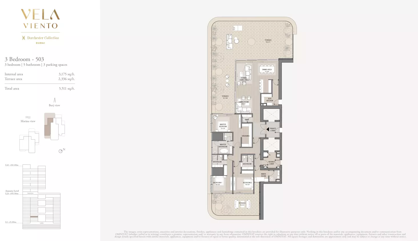 typeSize floor plan for Vela Viento