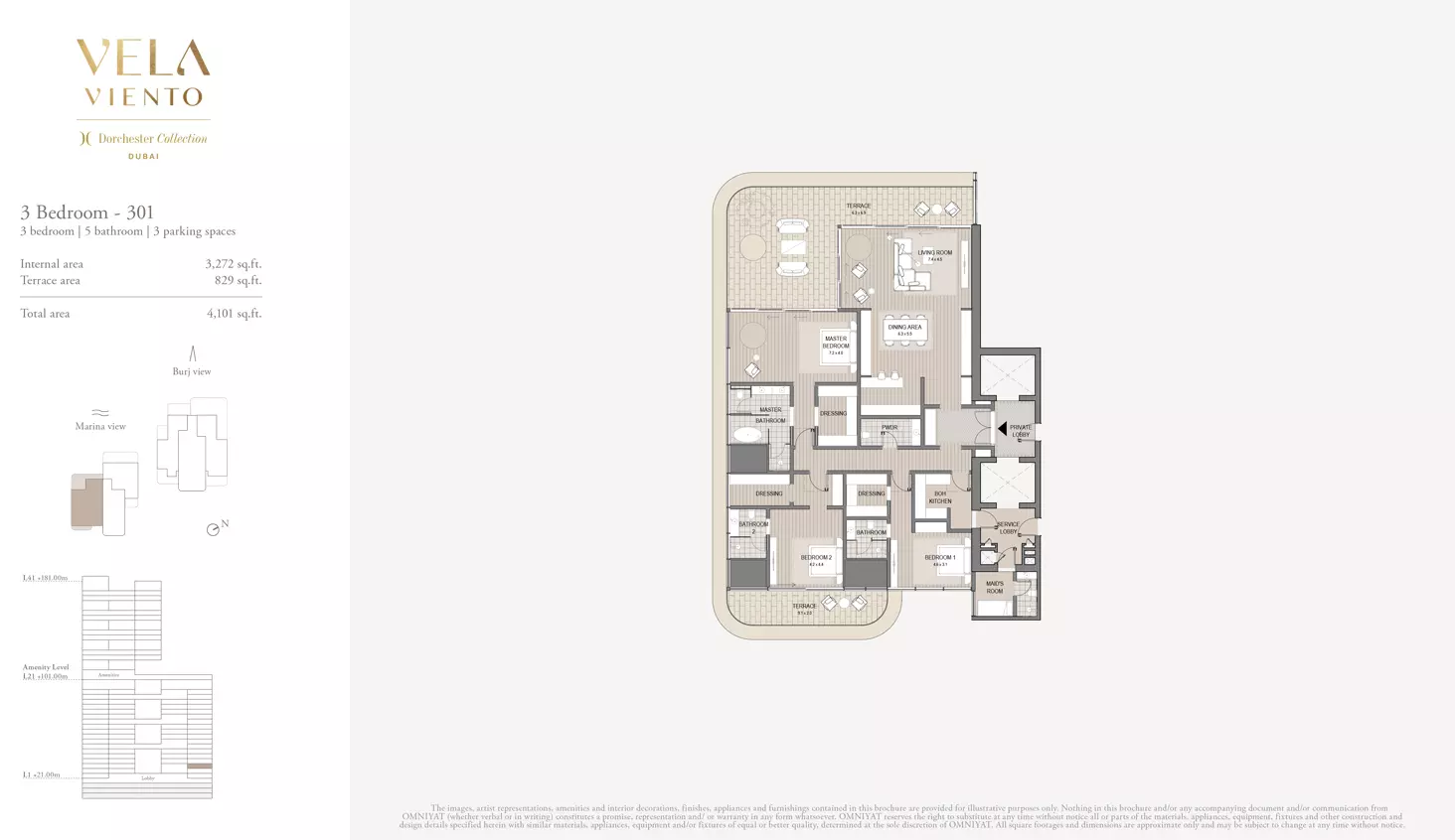typeSize floor plan for Vela Viento