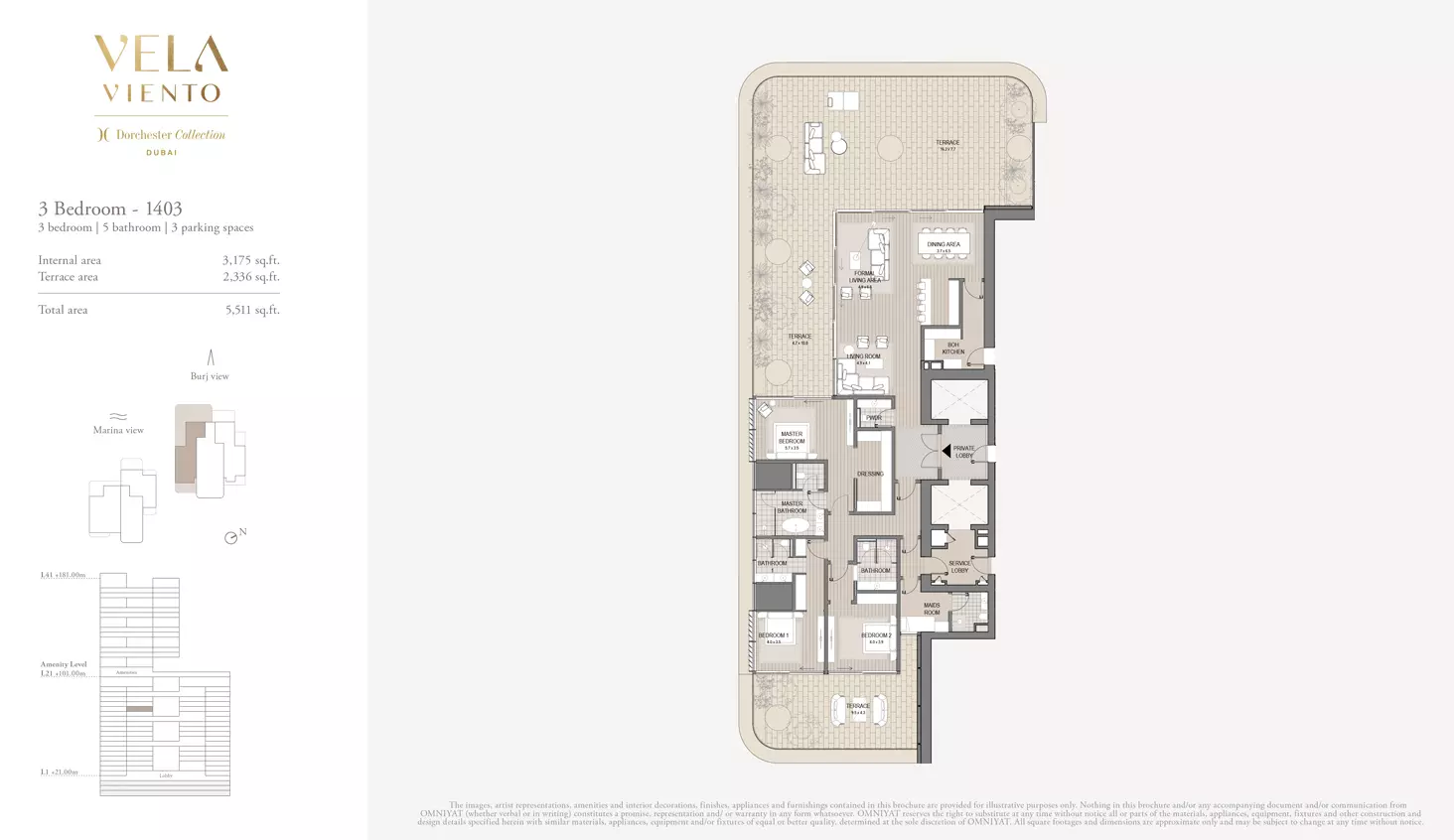 typeSize floor plan for Vela Viento