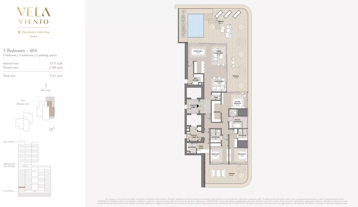 typeSize floor plan for Vela Viento