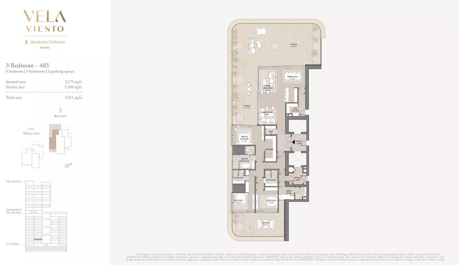 typeSize floor plan for Vela Viento