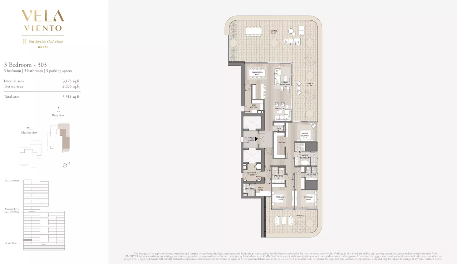 typeSize floor plan for Vela Viento