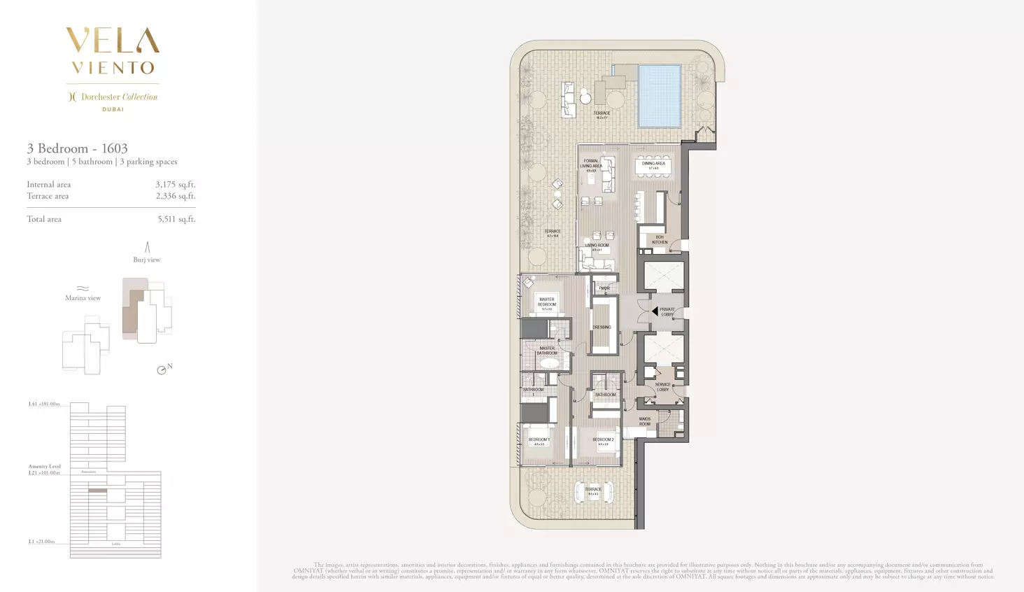 typeSize floor plan for Vela Viento
