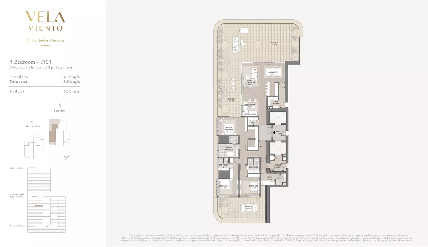 typeSize floor plan for Vela Viento