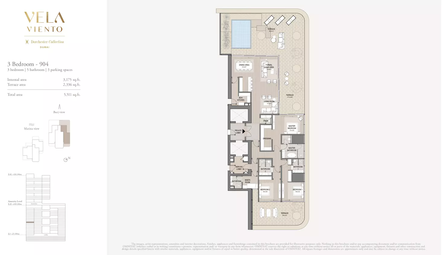 typeSize floor plan for Vela Viento