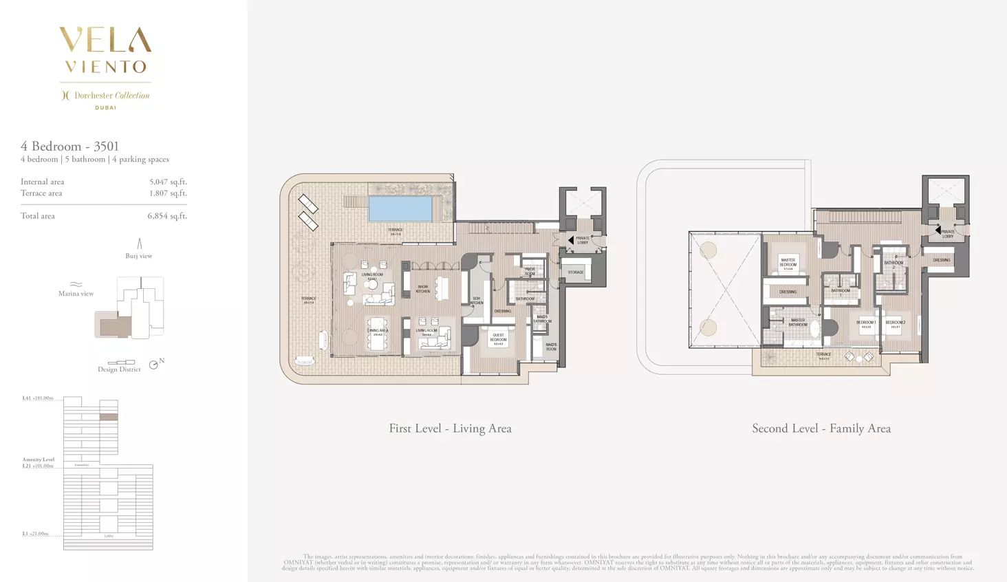 typeSize floor plan for Vela Viento