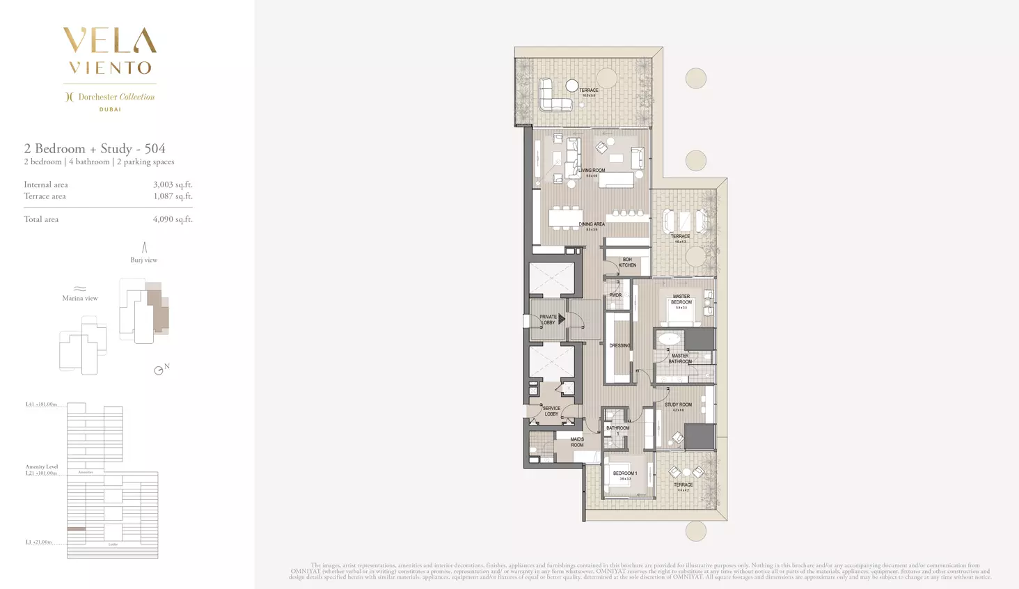 typeSize floor plan for Vela Viento