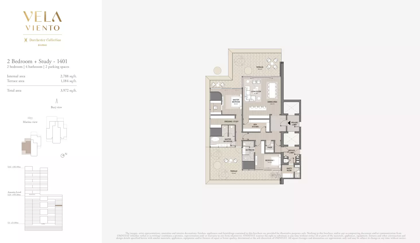 typeSize floor plan for Vela Viento